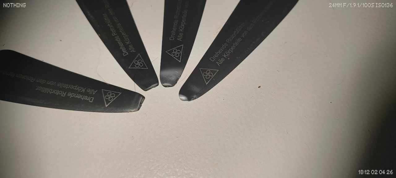 Defekte Propeller